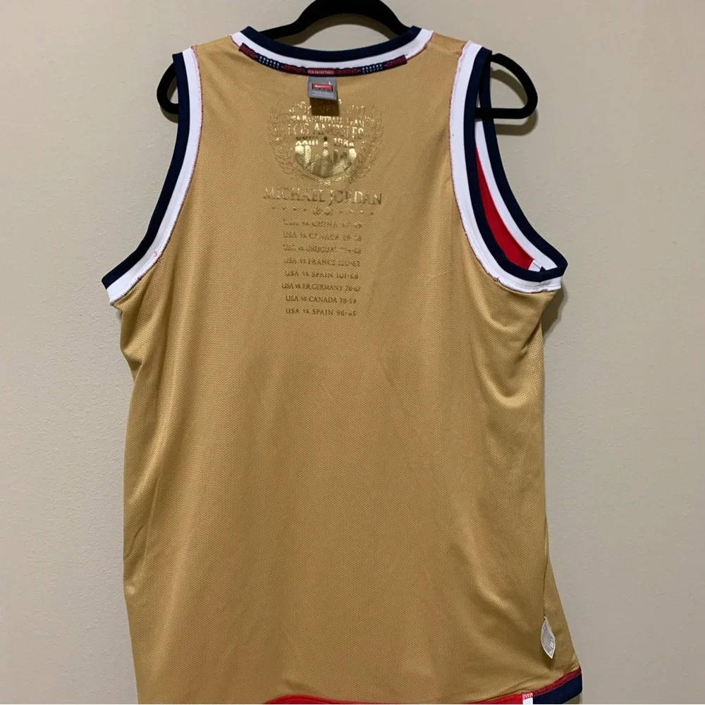 Michael Jordan Nike 1984 OLYMPIC AWAY JERSEY LARGE RED AUTHENTIC RARE